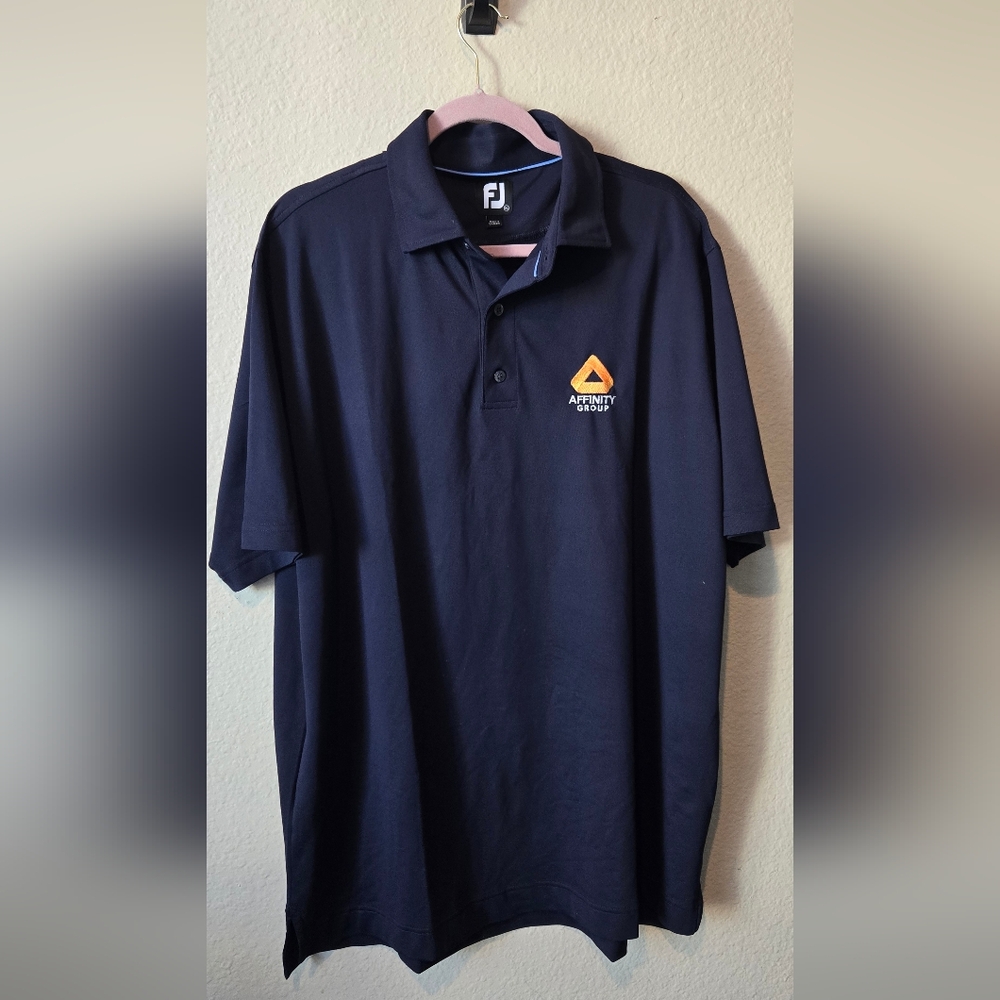 FootJoy Dark Blue Polo with Orange Logo  XL #75